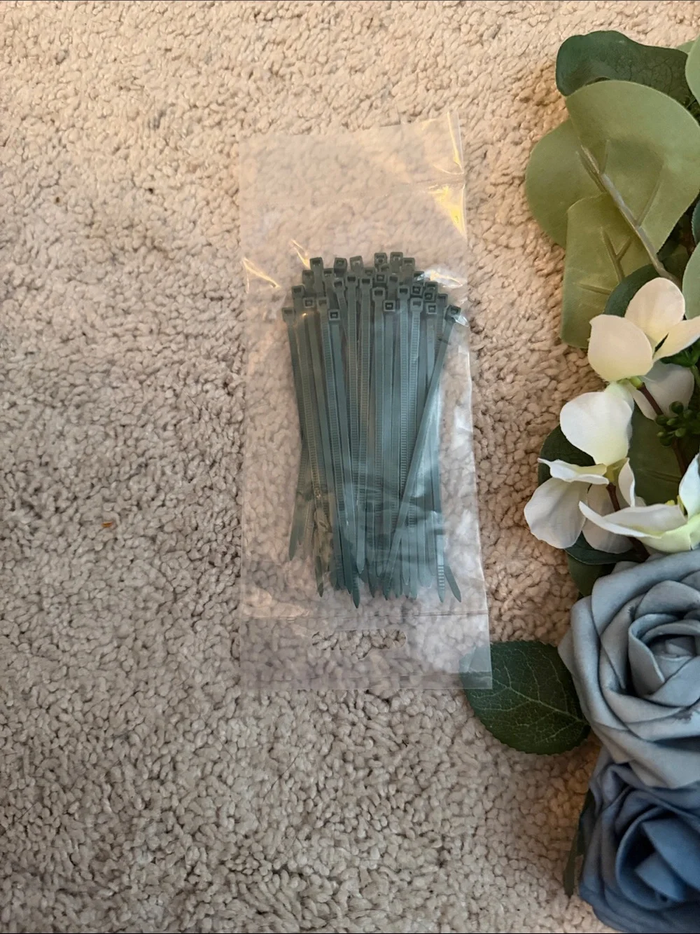 12 Lings Moment Dusty Blue & Navy Small Swags for Aisle/Seat Decor